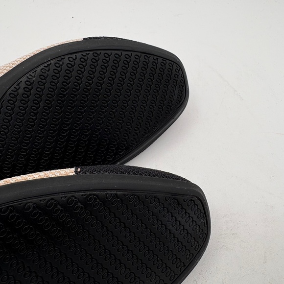 Rothy’s The Square In Tuxedo Size 9.5 Cream Black Knit Cap Toe Ballet Flats - Picture 6 of 7